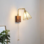 Simone Wall Lamp Floral Glass