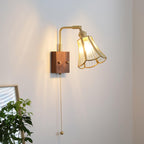 Simone Wall Lamp Floral Glass