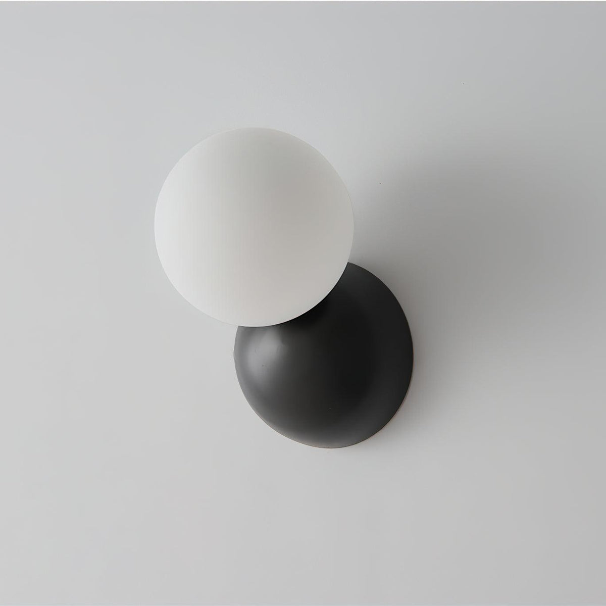 Lysola Sphere Glass Brass Wall Light
