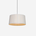 Pendant Lamp Pleated Fabric Drum Black Minimalist Classic
