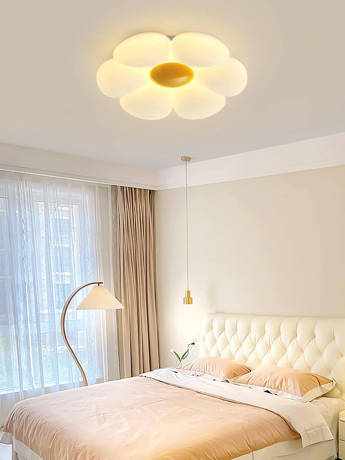 Solara Ceiling Lamp Six-Leaf Flower for Kids Room