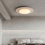 Arsoror Flush-Mount Travertine Ceiling Light