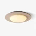 Arsoror Flush-Mount Travertine Ceiling Light