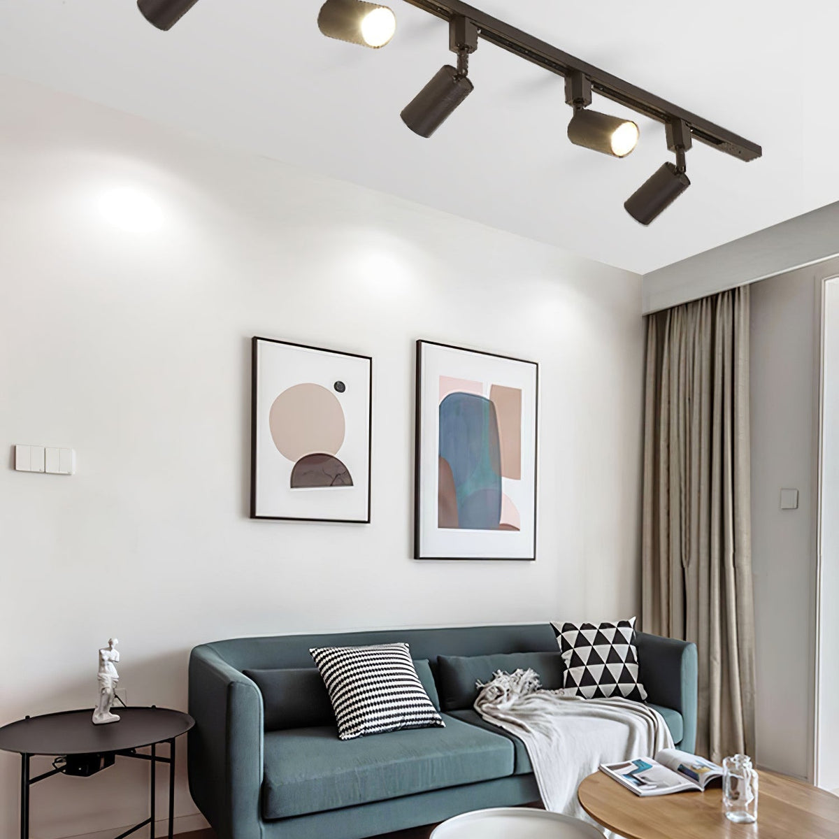 Solara Ceiling Lamp Sleek Cylinder Track with Minimalist