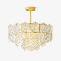 Lustra Chandelier Snowflake Glass Gold
