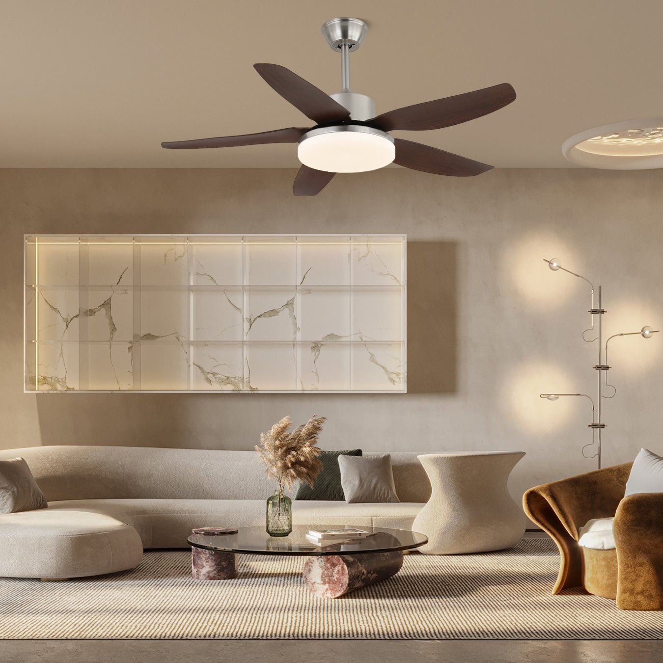 Eland Wood Ceiling Fan Light