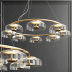 Aethera Circular Glass Chandelier