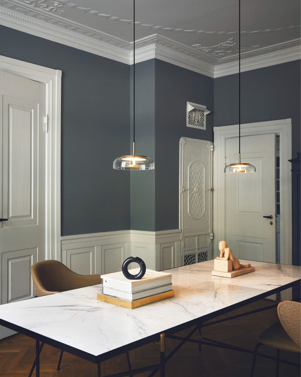 Lustra Pendant Lamp Transparent Glass Sleek