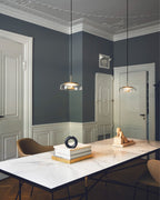 Lustra Pendant Lamp Transparent Glass Sleek