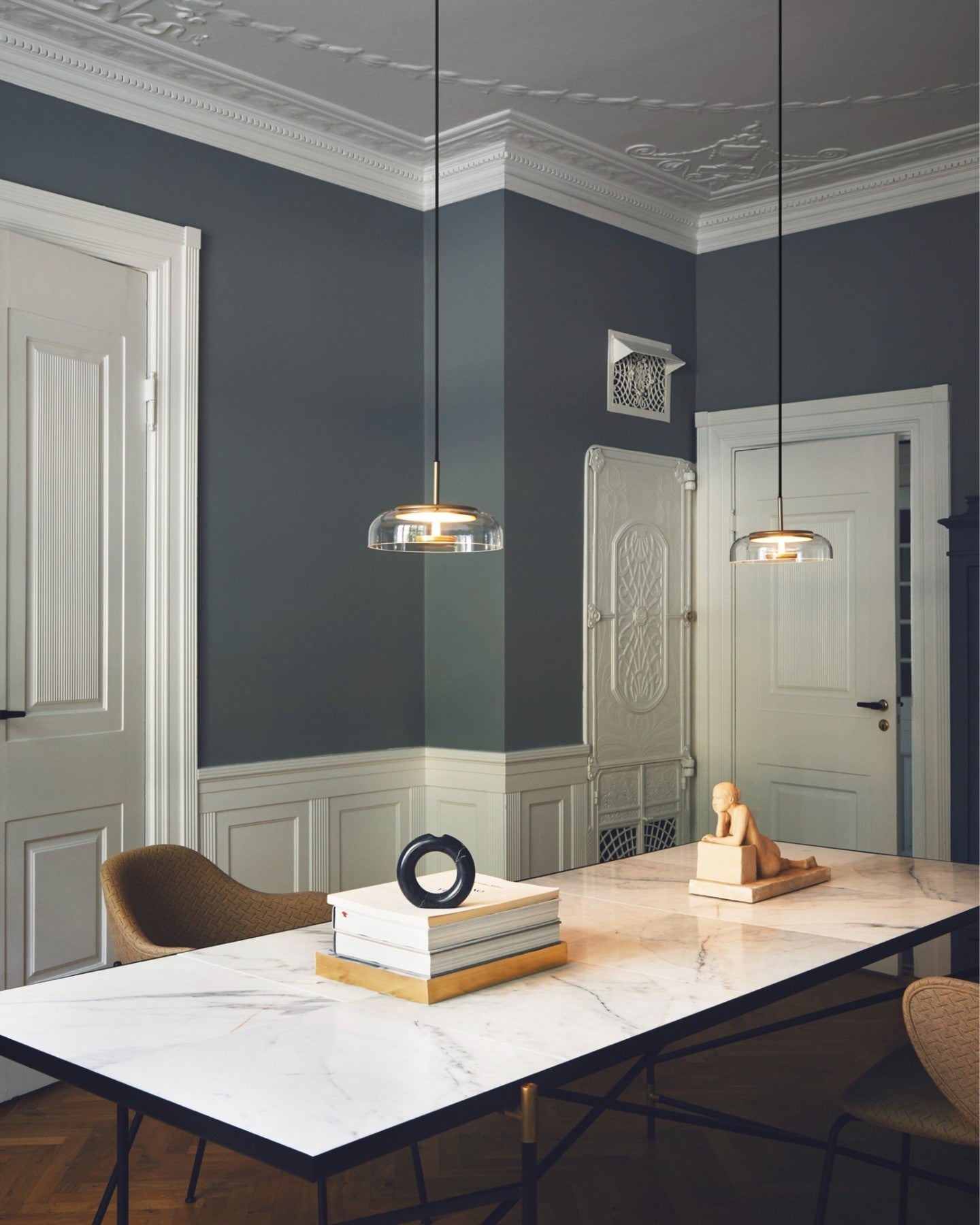 Lustra Pendant Lamp Transparent Glass Sleek