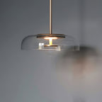 Lustra Pendant Lamp Transparent Glass Sleek