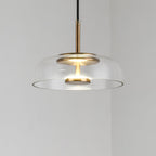 Lustra Pendant Lamp Transparent Glass Sleek