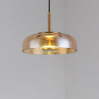 Lustra Pendant Lamp Transparent Glass Sleek