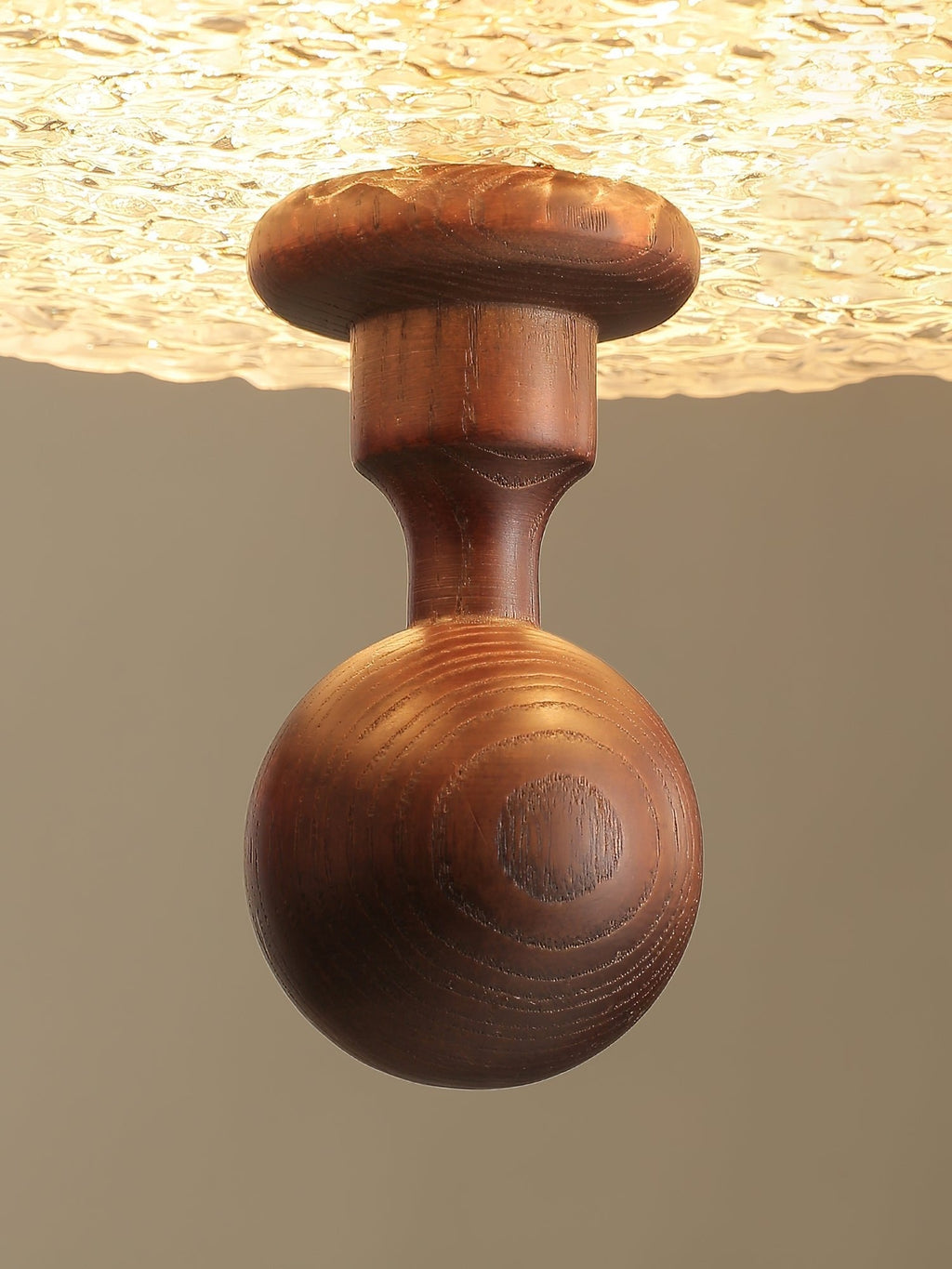 Solaria Modern Fabric Wood Pendant Light