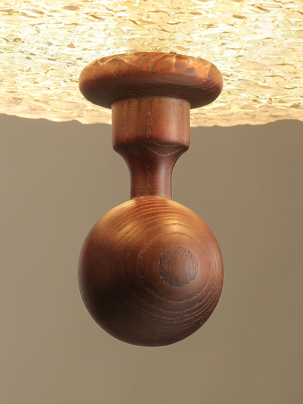 Solaria Modern Fabric Wood Pendant Light