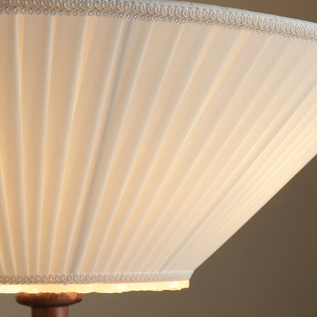 Solaria Modern Fabric Wood Pendant Light