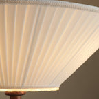 Solaria Modern Fabric Wood Pendant Light