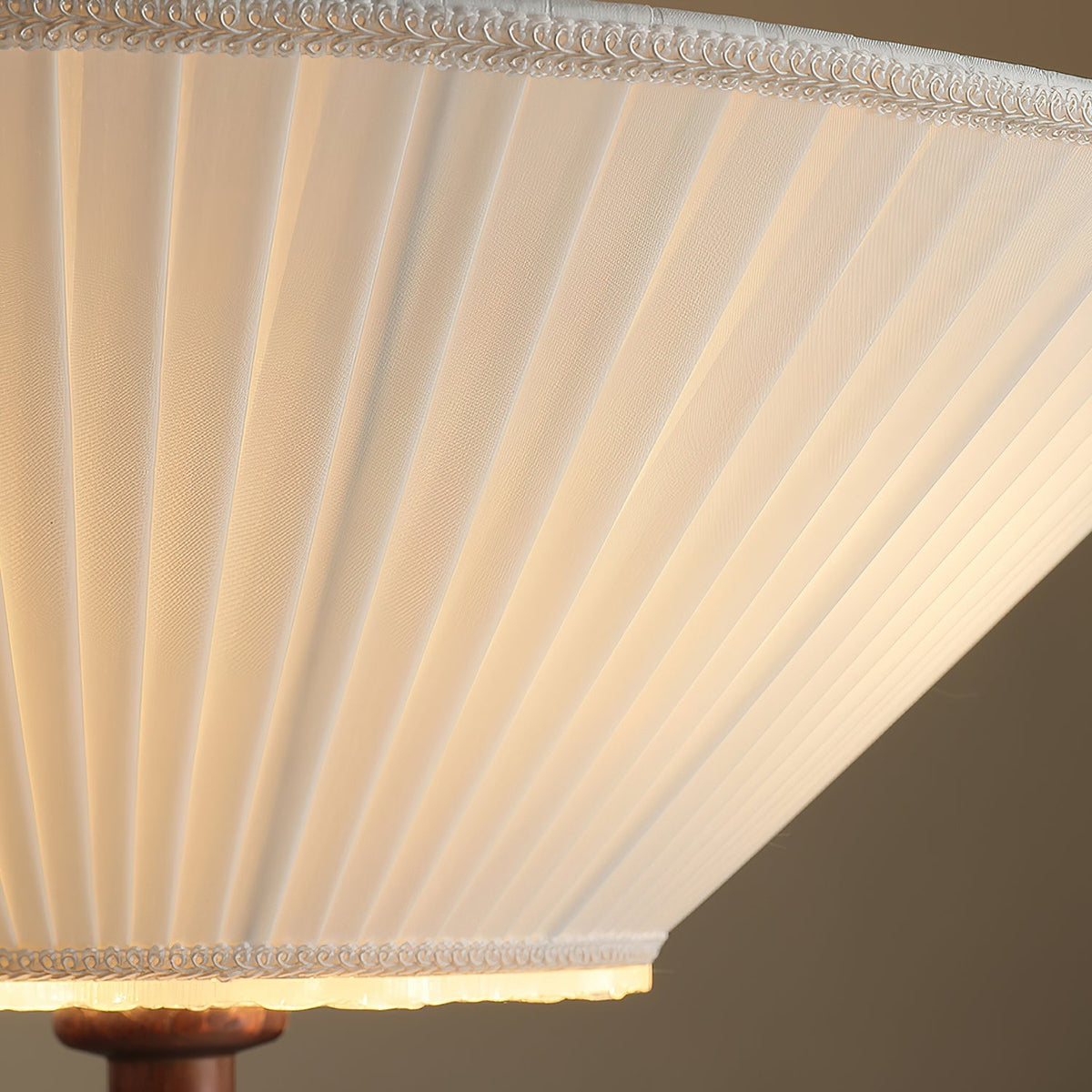 Solaria Modern Fabric Wood Pendant Light