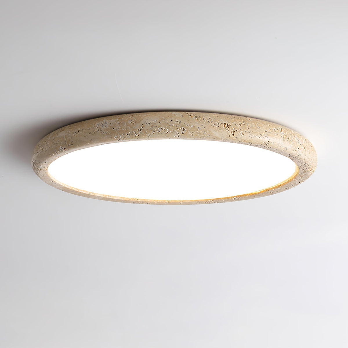 Aurrina Ring Frame Travertine Ceiling Light