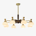 Avdorira Elegance Vintage Brass Wood Chandelier