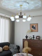Avdorira Elegance Vintage Brass Wood Chandelier