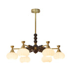 Avdorira Elegance Vintage Brass Wood Chandelier