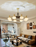 Avdorira Elegance Vintage Brass Wood Chandelier