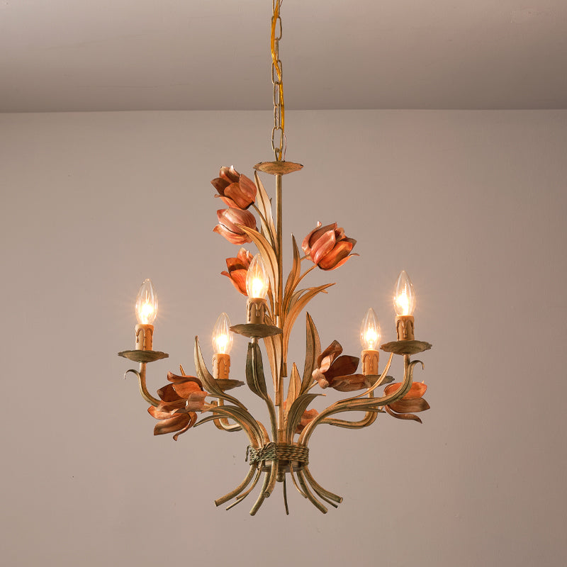 Cacaryra Classic Art Sage Rose Chandelier
