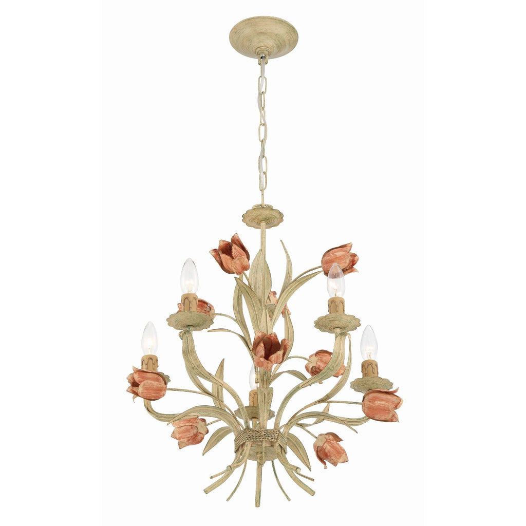 Cacaryra Classic Art Sage Rose Chandelier