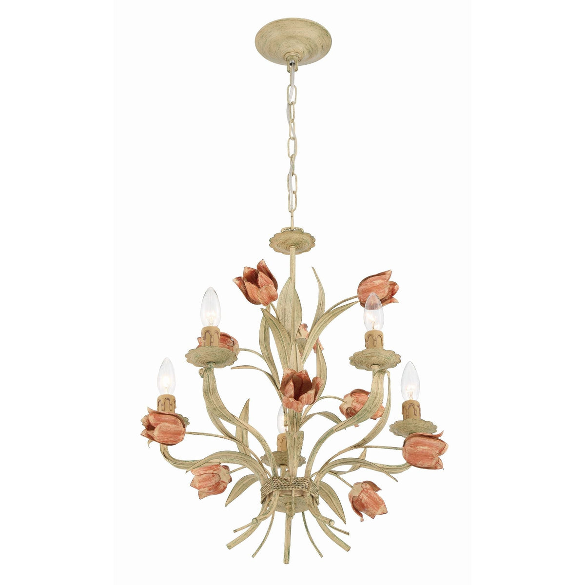 Cacaryra Classic Art Sage Rose Chandelier