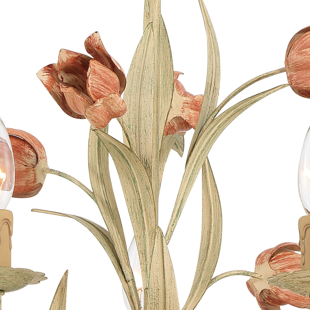 Cacaryra Classic Art Sage Rose Chandelier