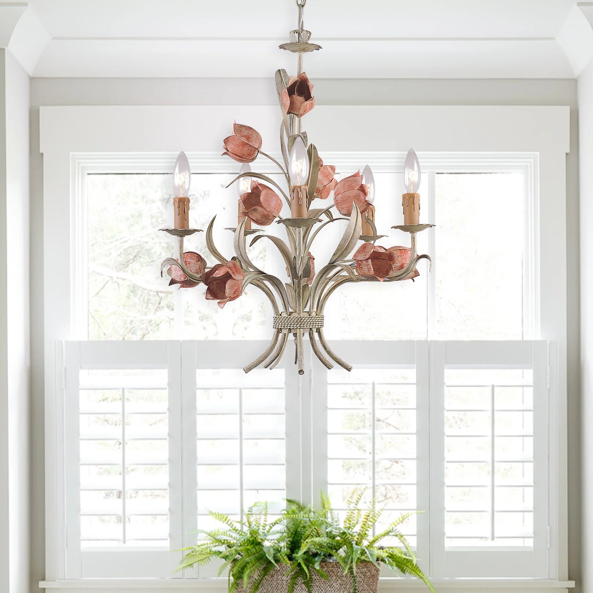 Cacaryra Classic Art Sage Rose Chandelier