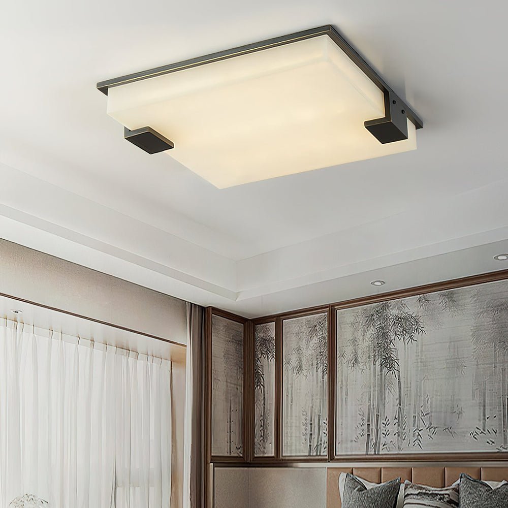 Otalyra Minimalist Alabaster Ceiling Light