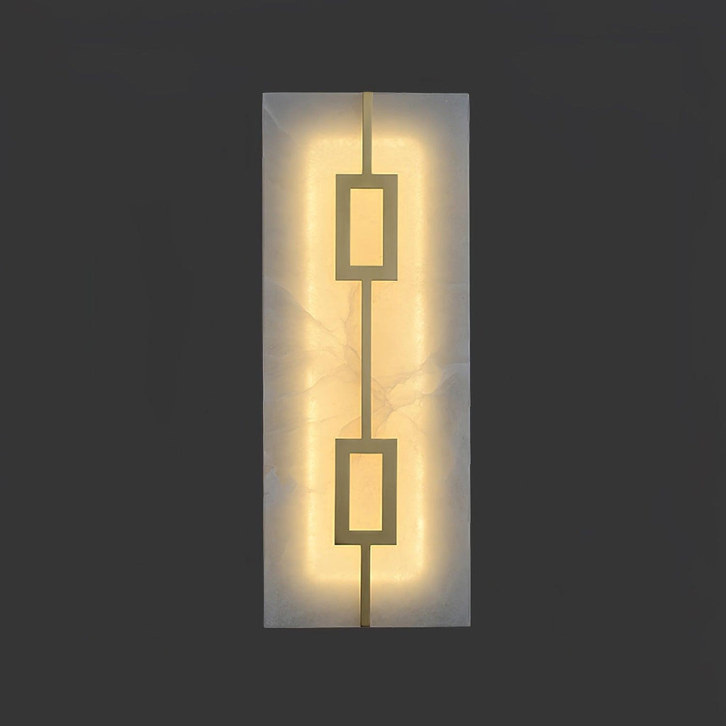 Alvelor Geometric Alabaster Wall Light
