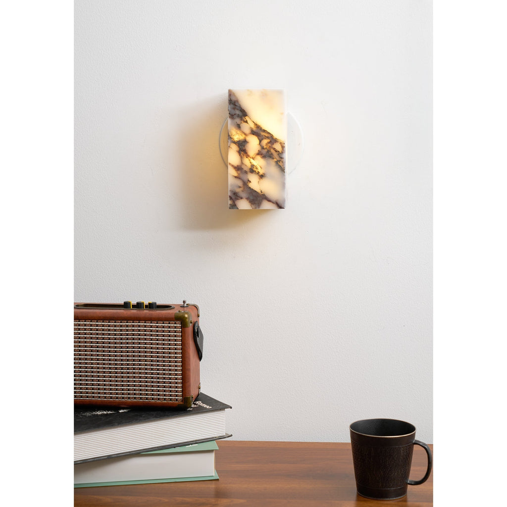 Illaee Modern Minimalist Square Marble Wall Lamp