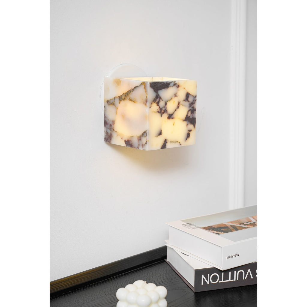 Illaee Modern Minimalist Square Marble Wall Lamp