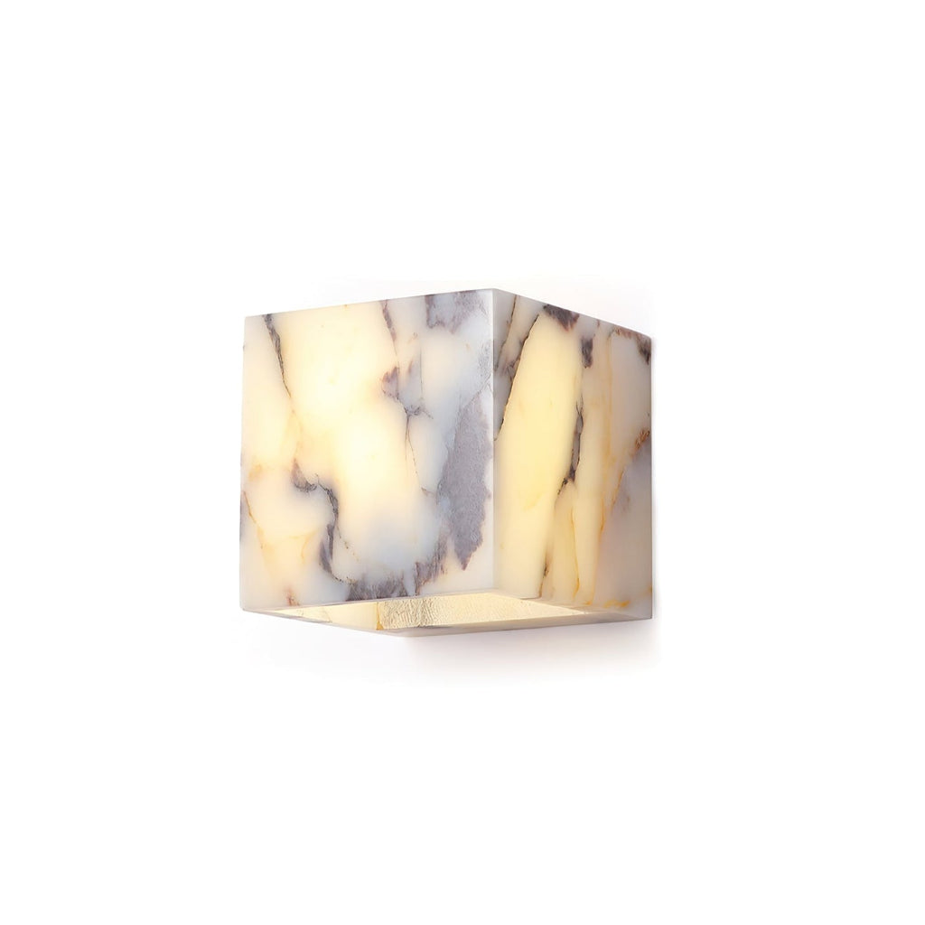 Illaee Modern Minimalist Square Marble Wall Lamp