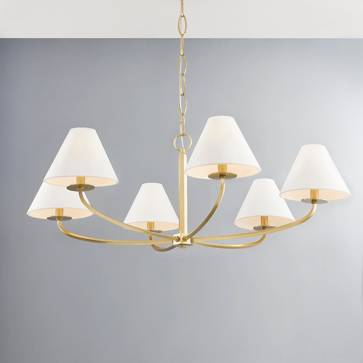 Fleur Classic Vintage Fabric Chandelier