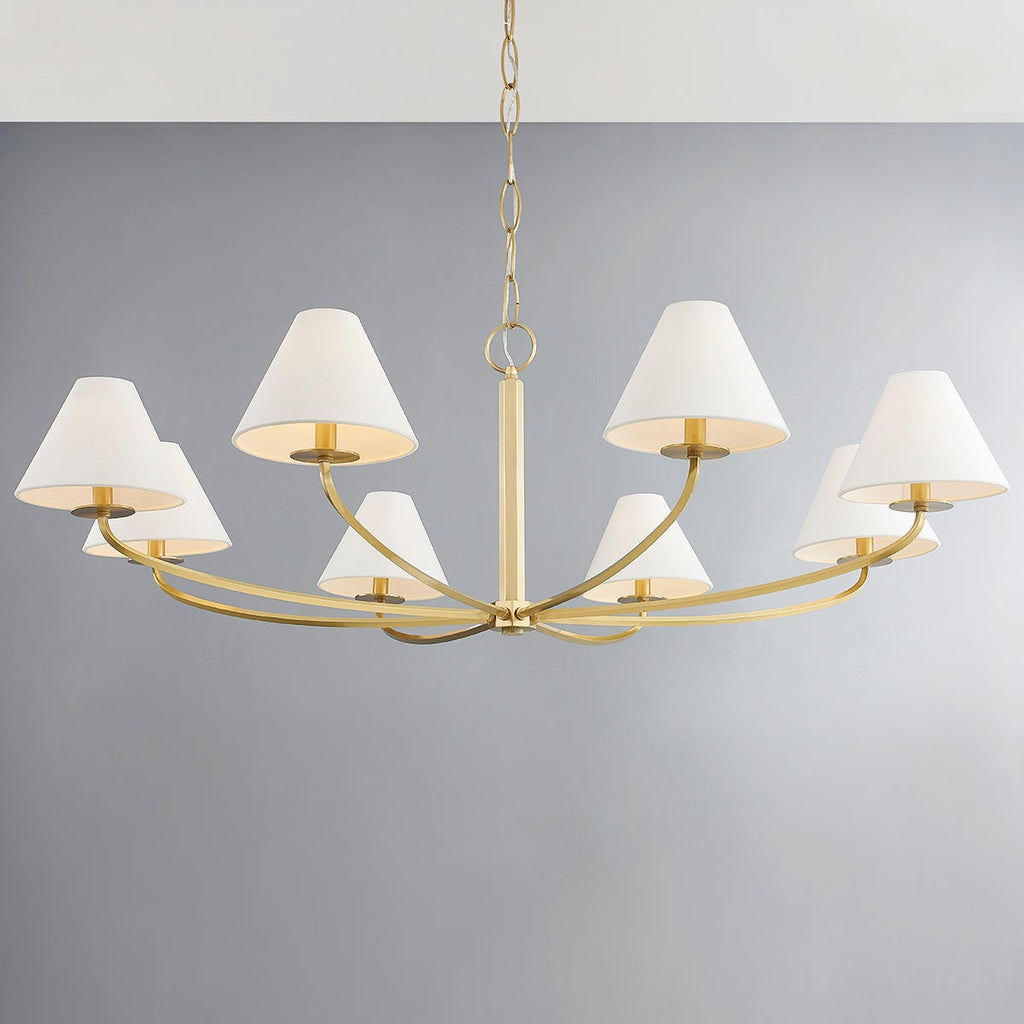 Fleur Classic Vintage Fabric Chandelier