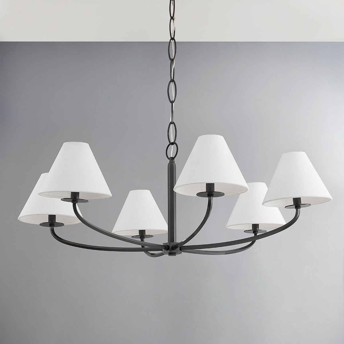 Fleur Classic Vintage Fabric Chandelier