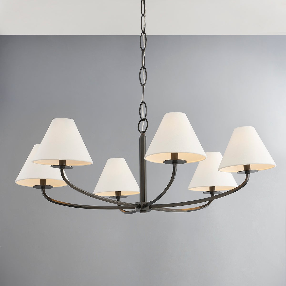 Fleur Classic Vintage Fabric Chandelier