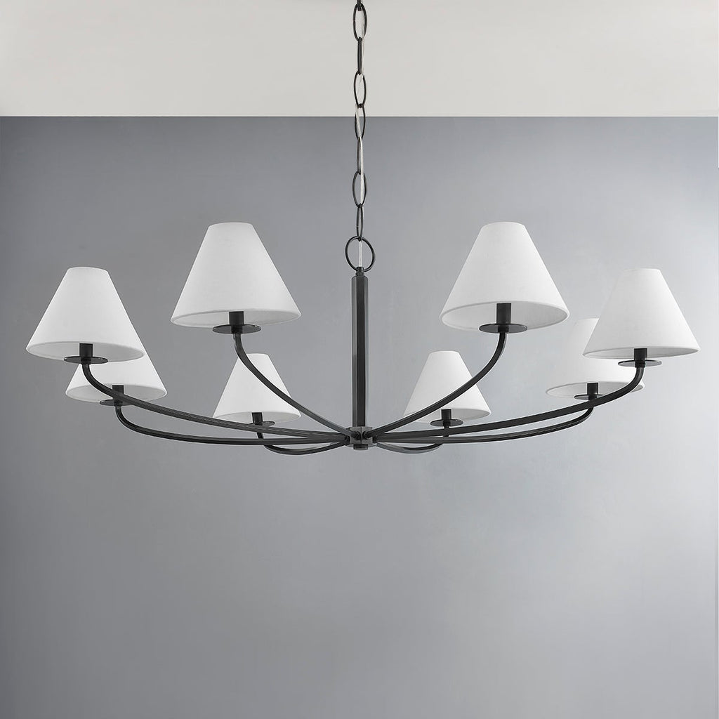 Fleur Classic Vintage Fabric Chandelier
