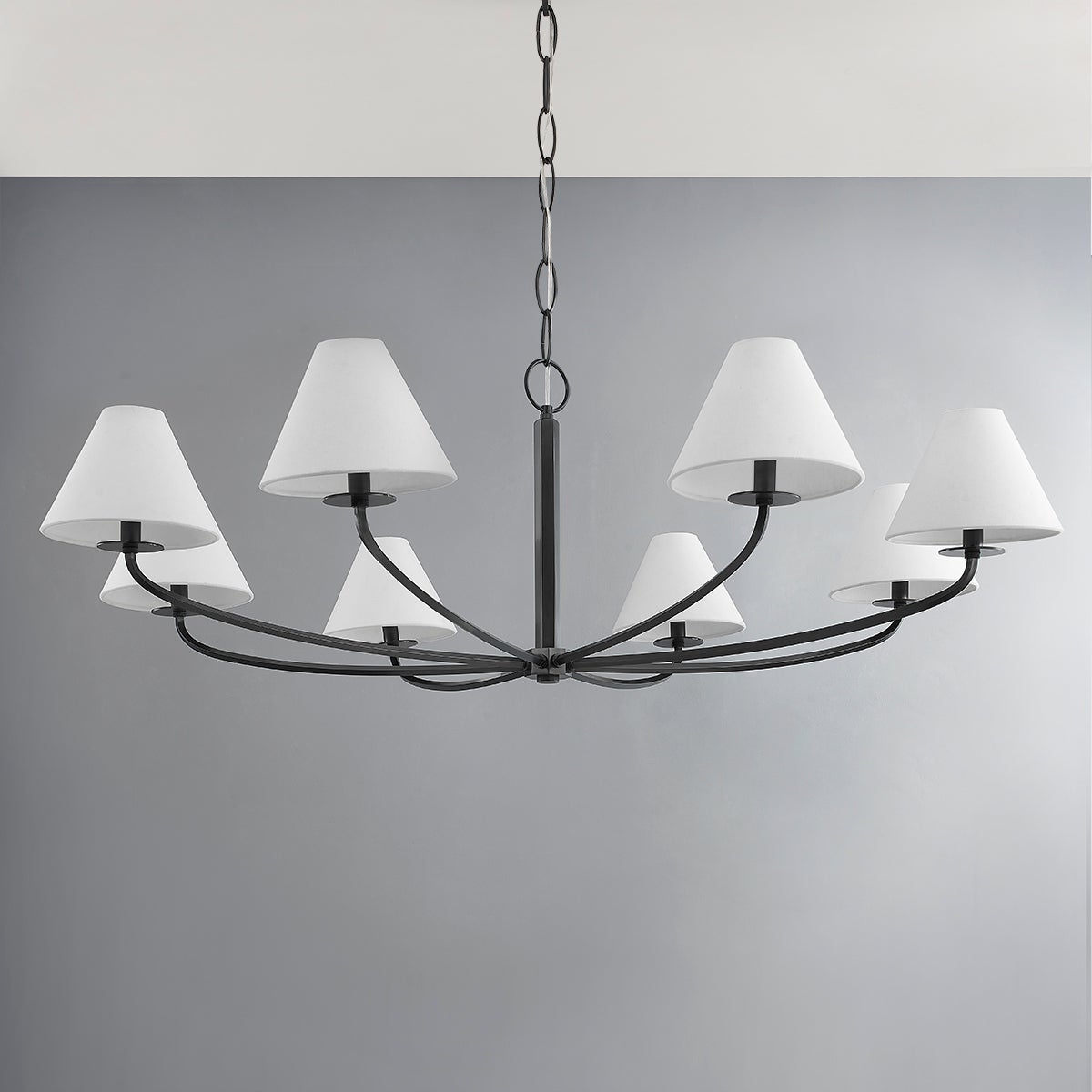 Fleur Classic Vintage Fabric Chandelier