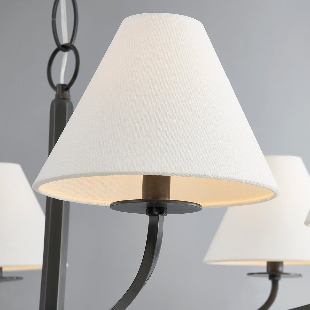 Fleur Classic Vintage Fabric Chandelier