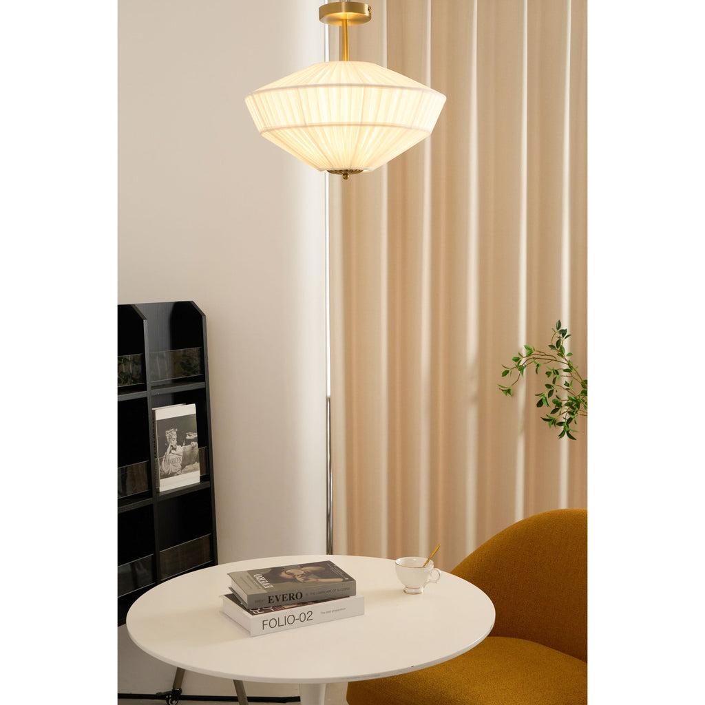 Casoreth Modern Minimalist Pleated Fabric Ceiling Lamp