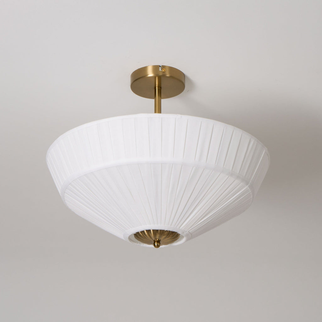 Casoreth Modern Minimalist Pleated Fabric Ceiling Lamp