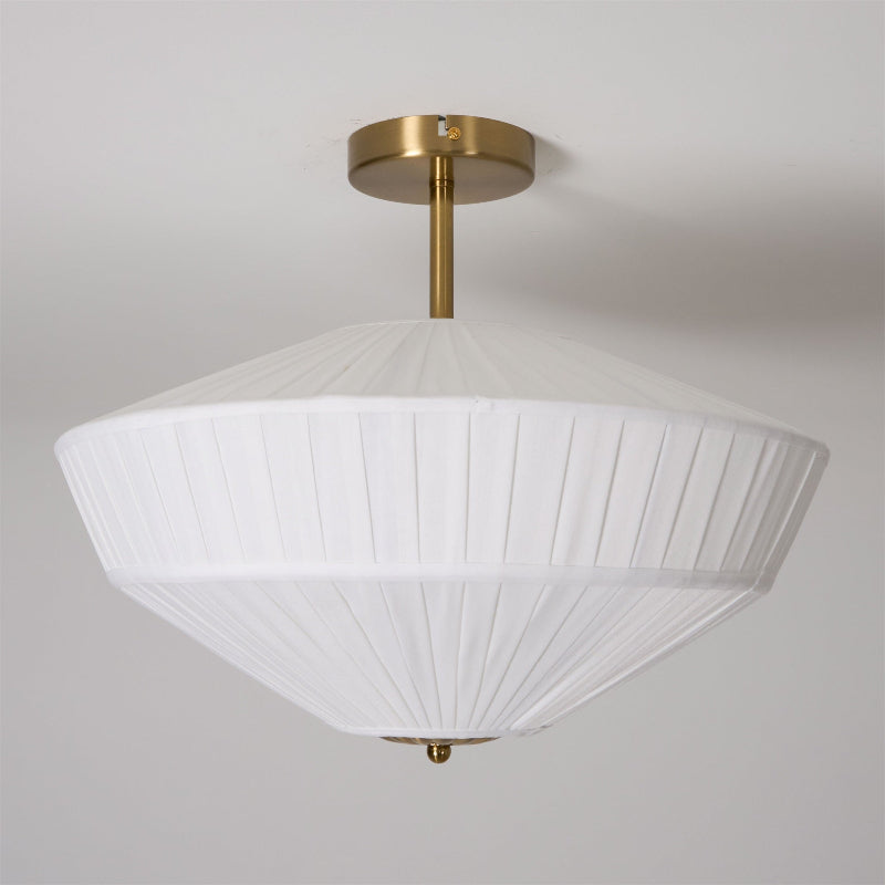 Casoreth Modern Minimalist Pleated Fabric Ceiling Lamp