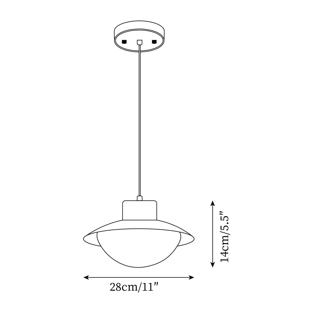 Pendant Lamp and Wood PE Shade Dome Shape Minimalist
