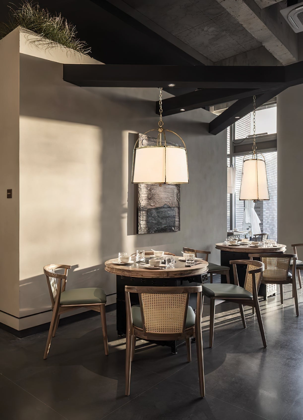 Flare Vintage Industrial Fabric Pendant Lamp