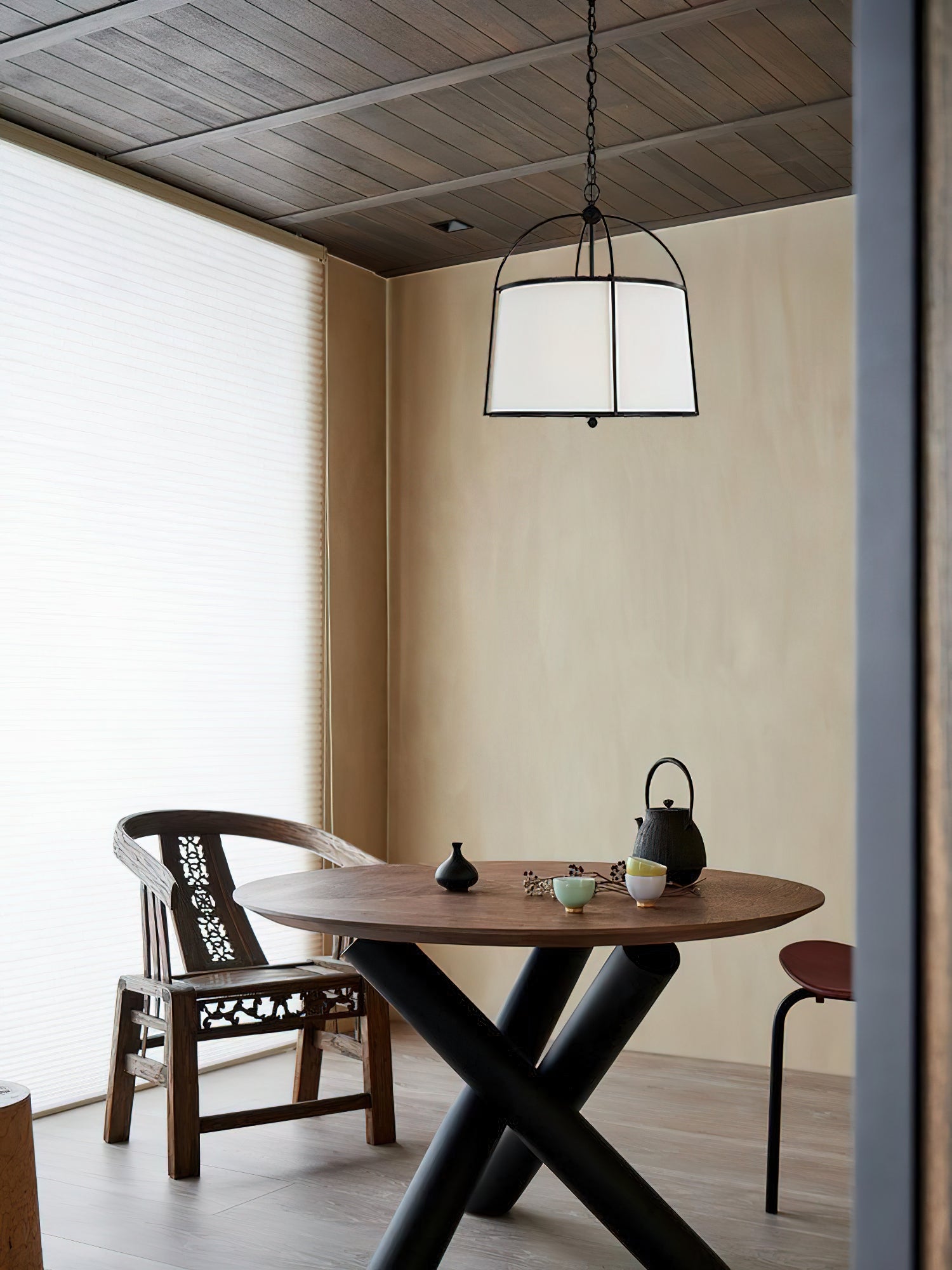 Flare Vintage Industrial Fabric Pendant Lamp